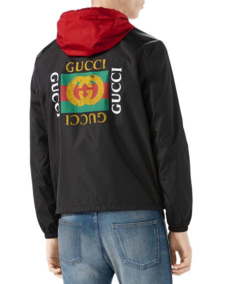 gucci blue suede jacket|Gucci nylon logo jacket black.